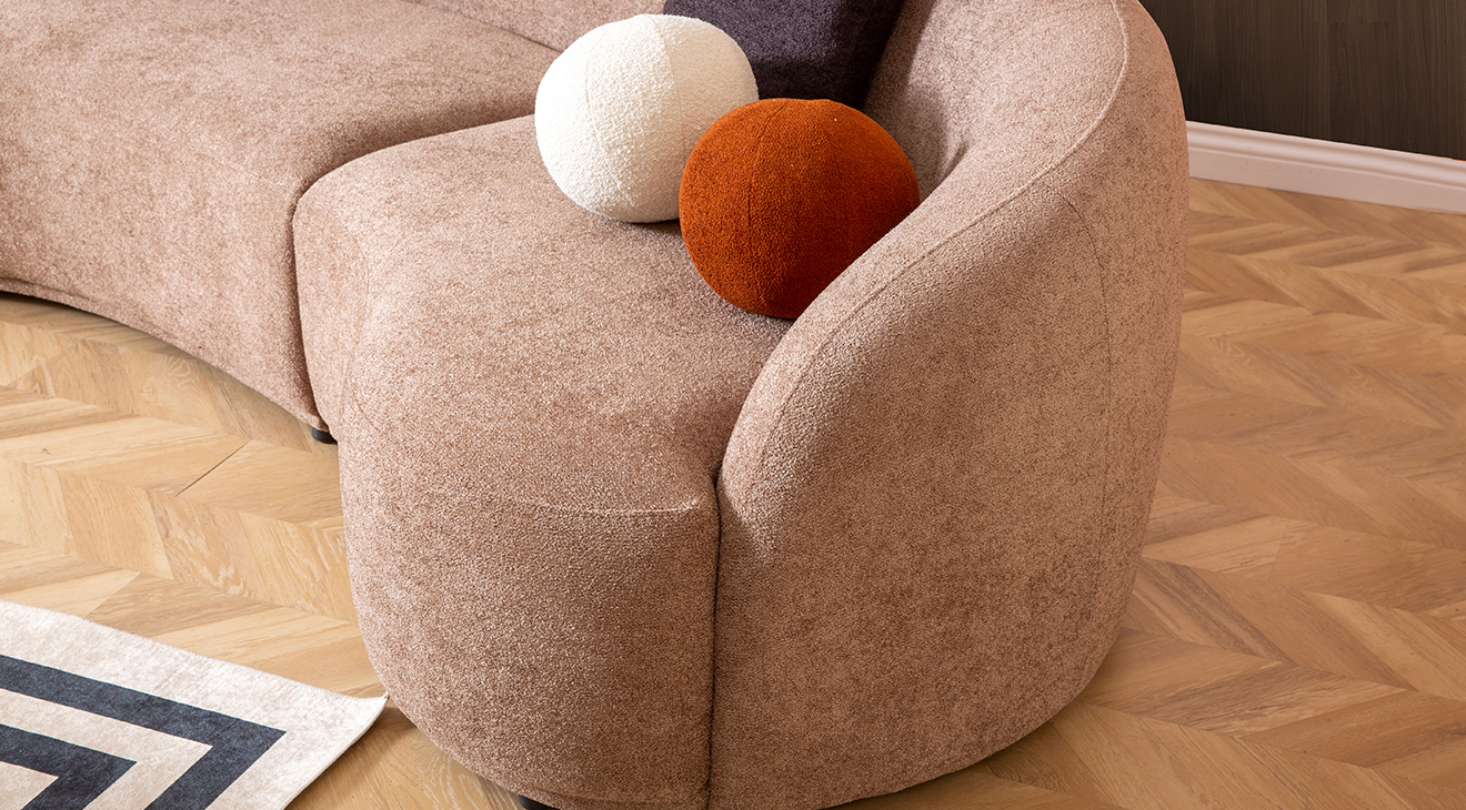 Elips Köşe Koltuk Takımı Köşe Koltuk