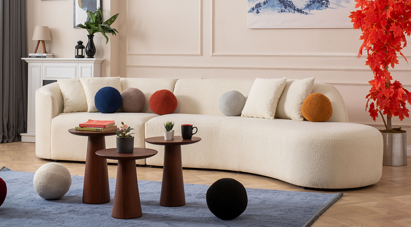 Elips Kuğu Köşe Koltuk Takımı Köşe Koltuk