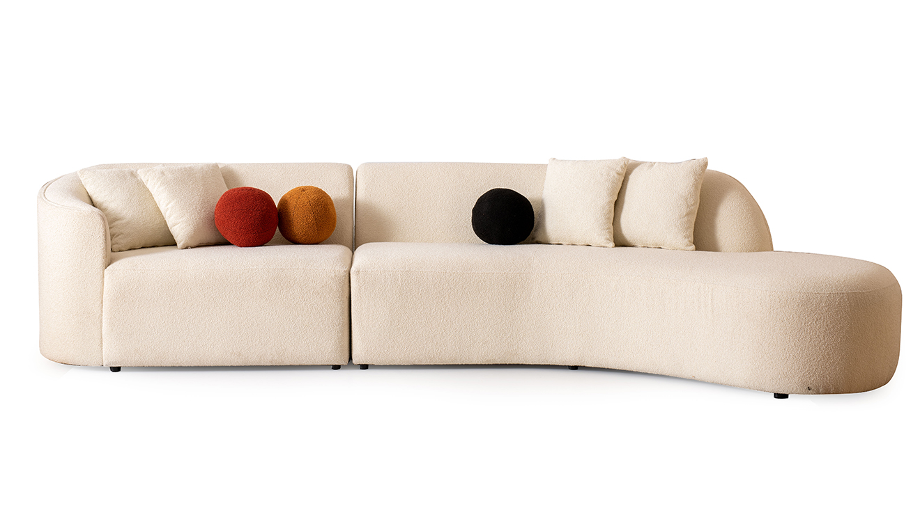 Elips Kuğu Köşe Koltuk Takımı Köşe Koltuk