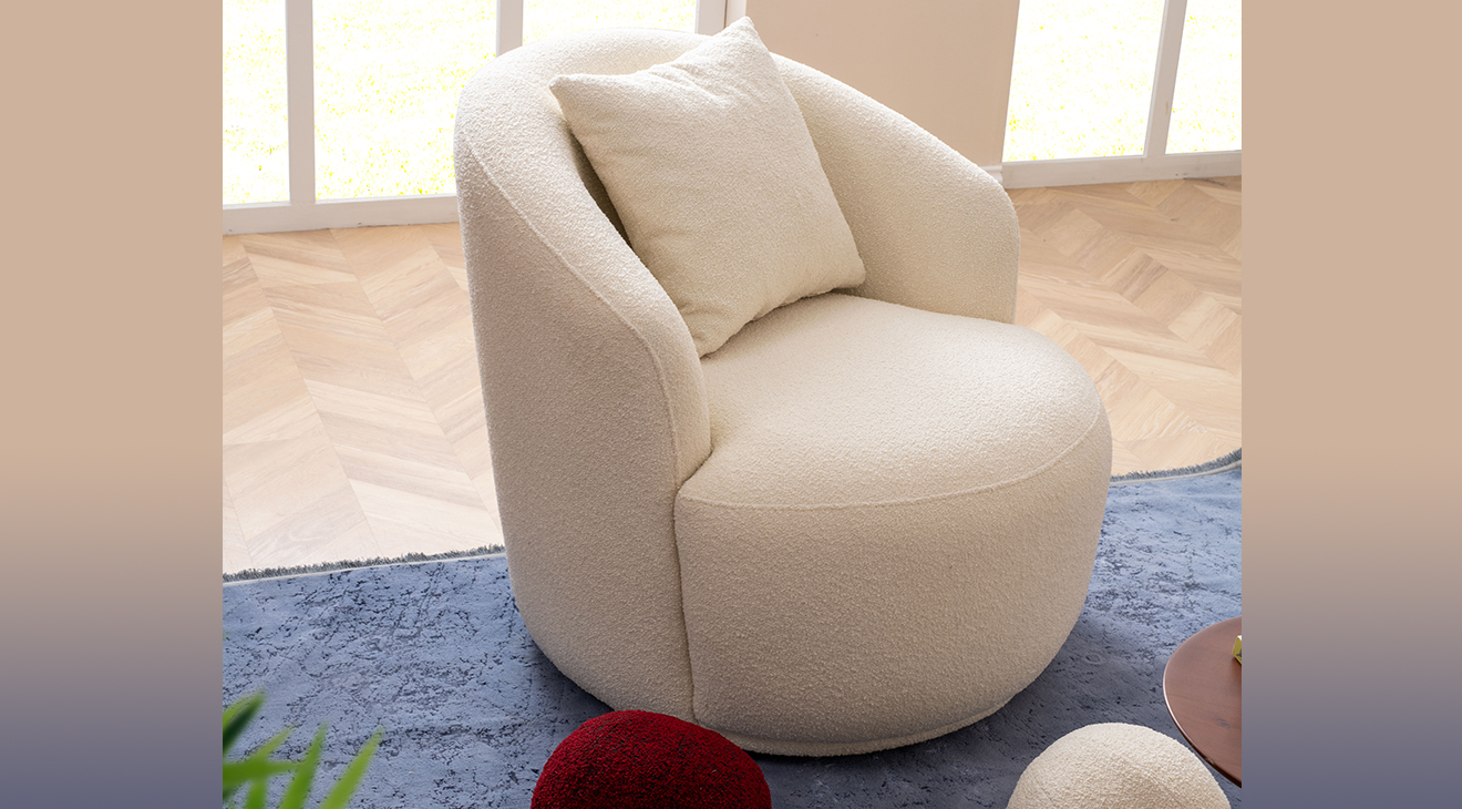 Elips Kuğu Köşe Koltuk Takımı Köşe Koltuk