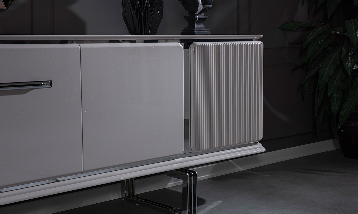 Bergama Kumtaşı Metal Ayaklı Yemek Odası Takımı Yemek Odası