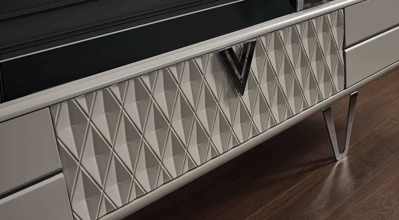 Velar Metal Ayaklı Tv Ünitesi TV Ünitesi