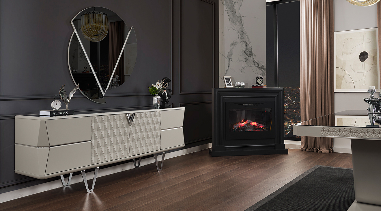 Velar Metal Ayaklı Yemek Odası Takımı Yemek Odası