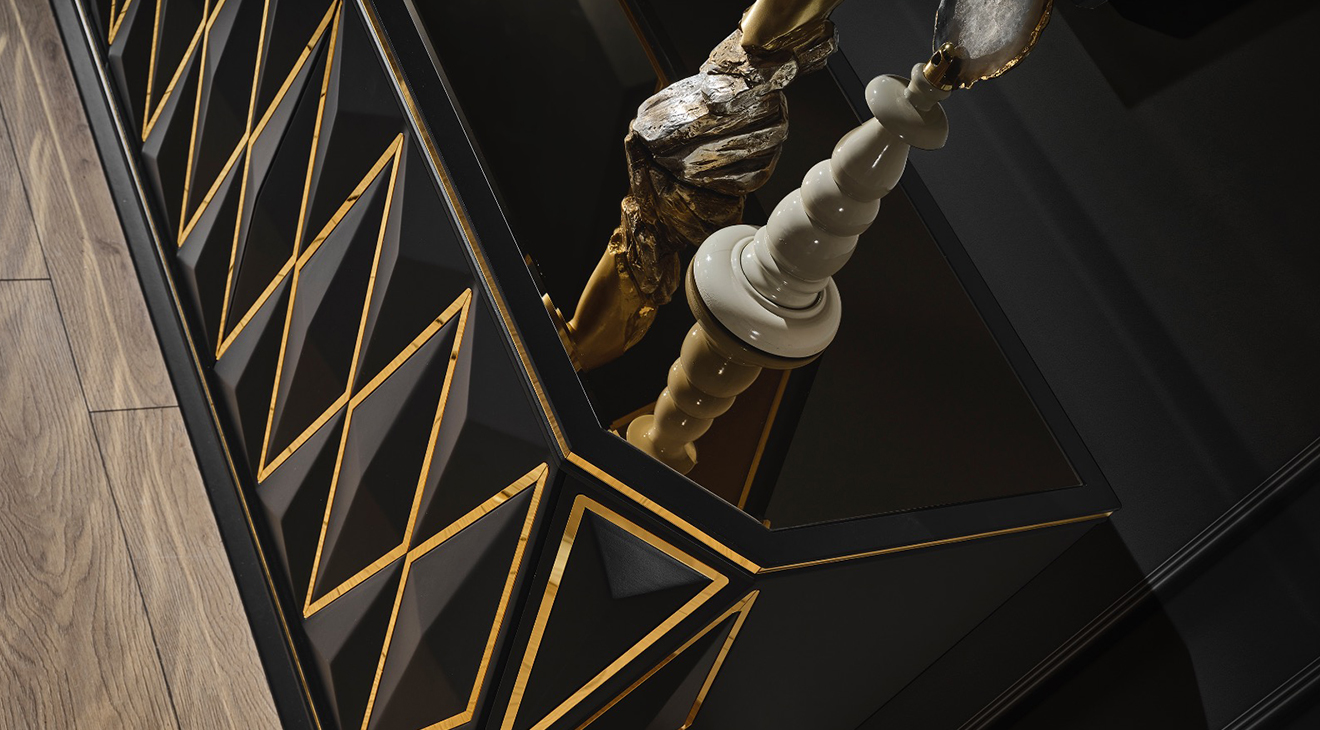 Diamond Siyah Luxury Tv Ünitesi TV Ünitesi