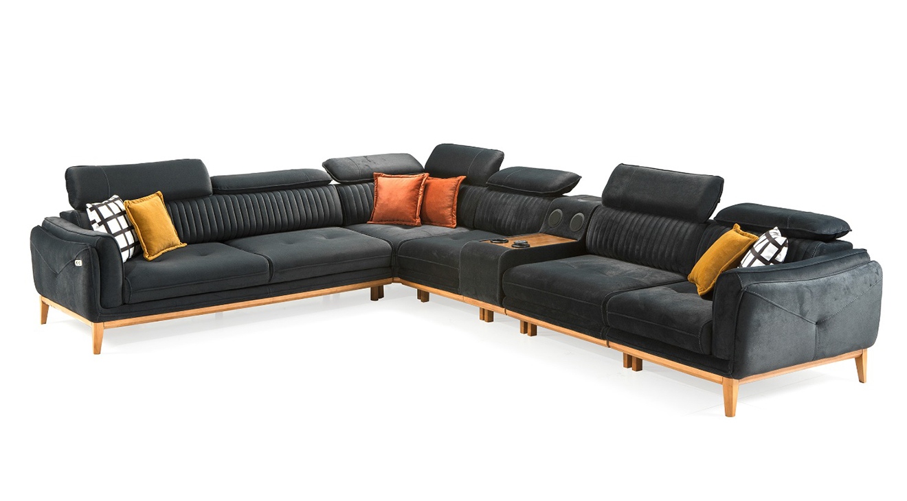 Milas Ses Sistemli Köşe Koltuk Takımı Köşe Koltuk