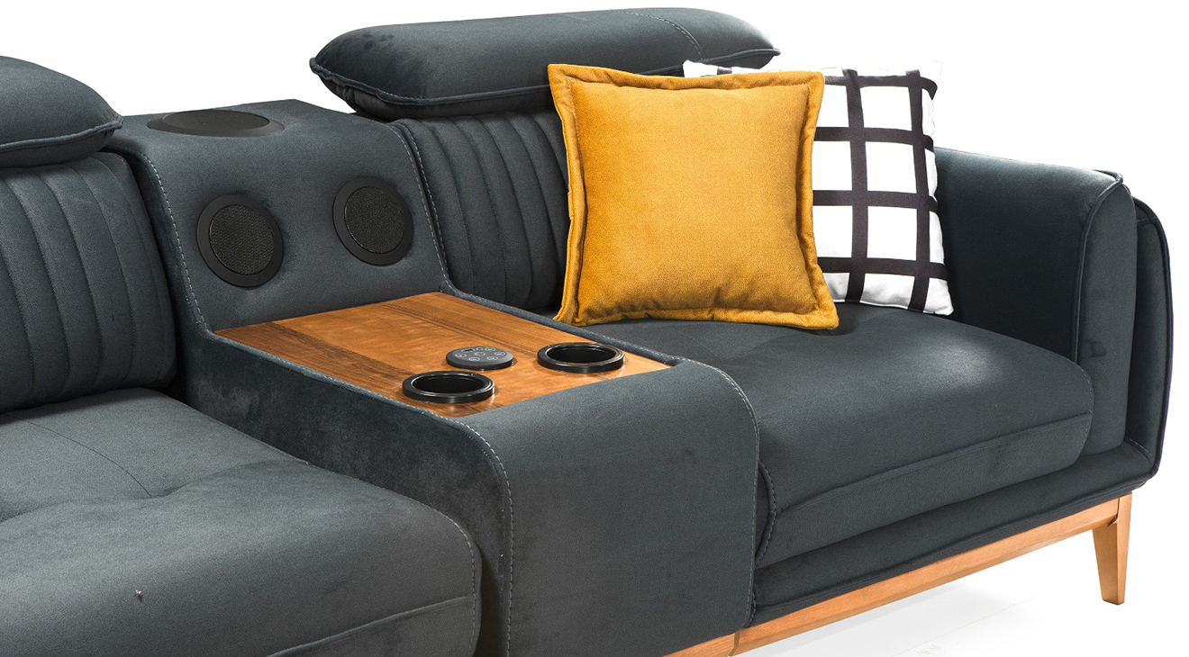 Milas Ses Sistemli Köşe Koltuk Takımı Köşe Koltuk