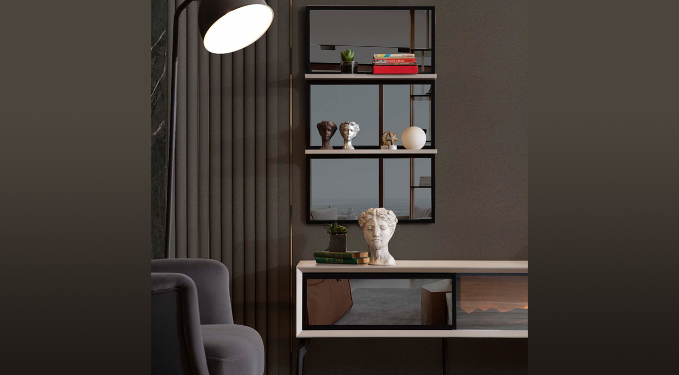 Madrid Şömineli Tv Ünitesi TV Ünitesi