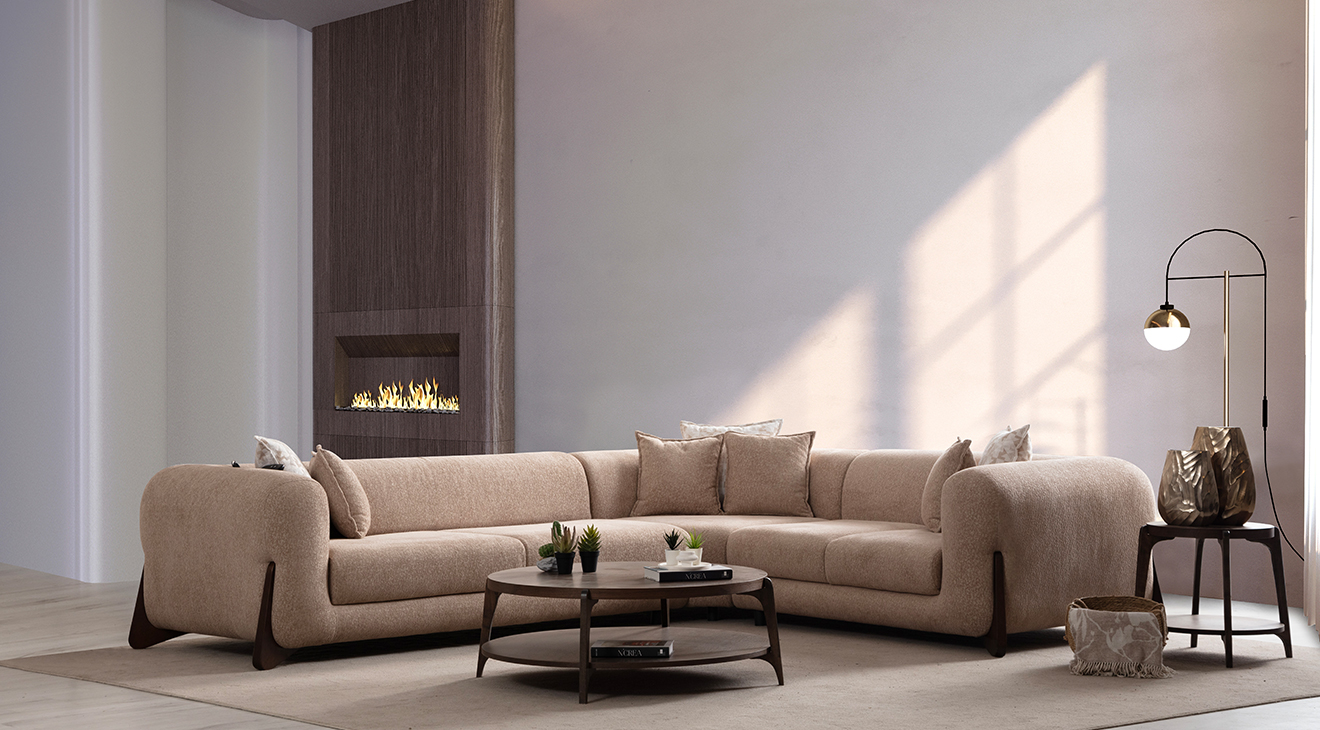 Puffy Köşe Koltuk Takımı Köşe Koltuk