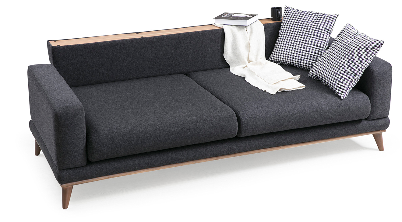 Oslo Yataklı Ahşap Ayaklı Koltuk Takımı Yataklı Koltuk Takımları