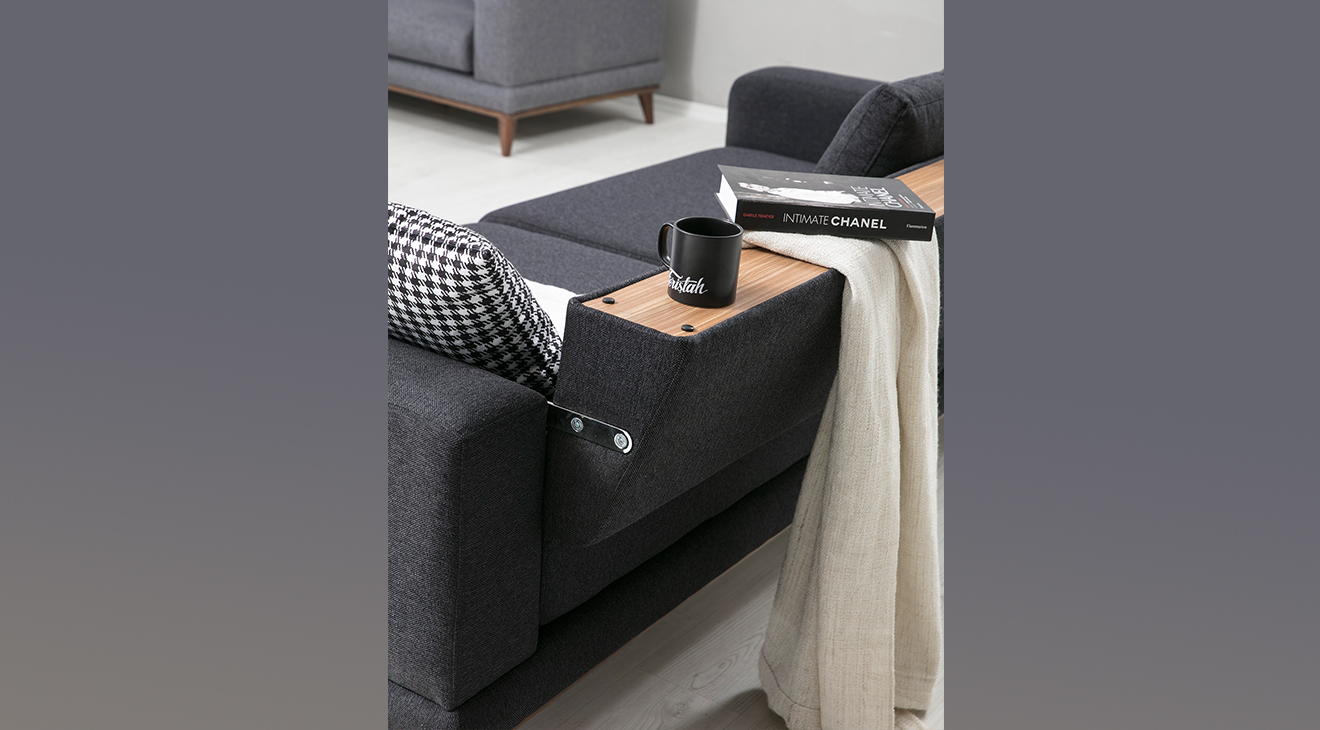 Oslo Yataklı Ahşap Ayaklı Koltuk Takımı Yataklı Koltuk Takımları