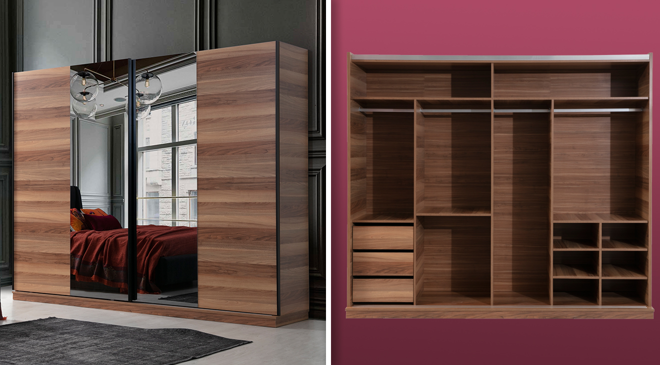 Oslo Sürgü Kapaklı Yatak Odası Takımı Yatak Odası