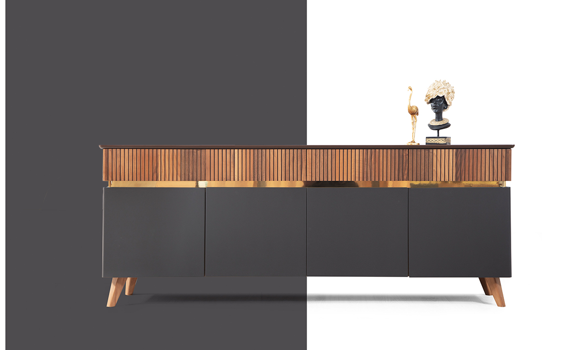 New Gloria Ceviz Yemek Odası Takımı Yemek Odası