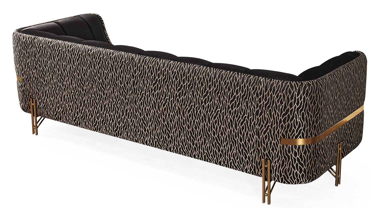 Calyon Luxury Gold Metal Ayaklı Koltuk Takımı Luxury Koltuk Takımı