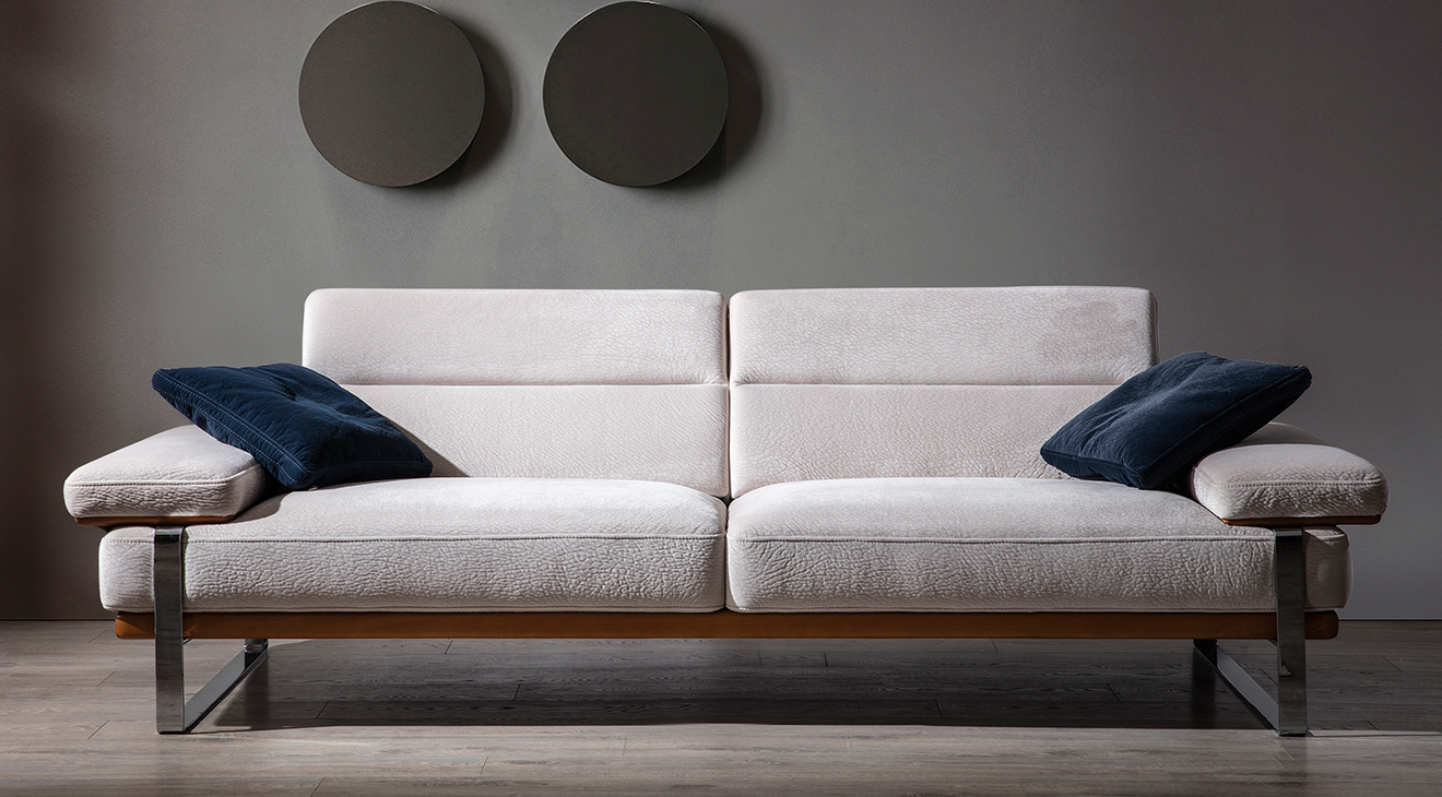 Lavina Yataklı Gümüş Metal Ayaklı Koltuk Takımı Yataklı Koltuk Takımları