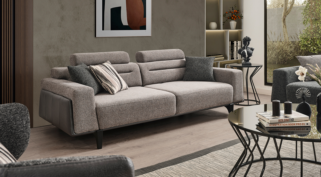 Oslo Gri Modern Koltuk Takımı Modern Koltuk Takımı