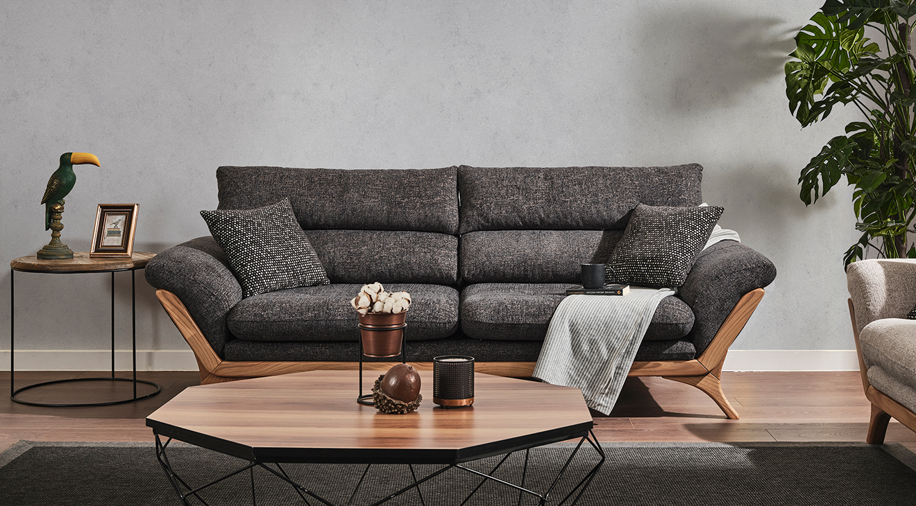 Panama Ahşap Ayaklı Yataklı Koltuk Takımı Yataklı Koltuk Takımları