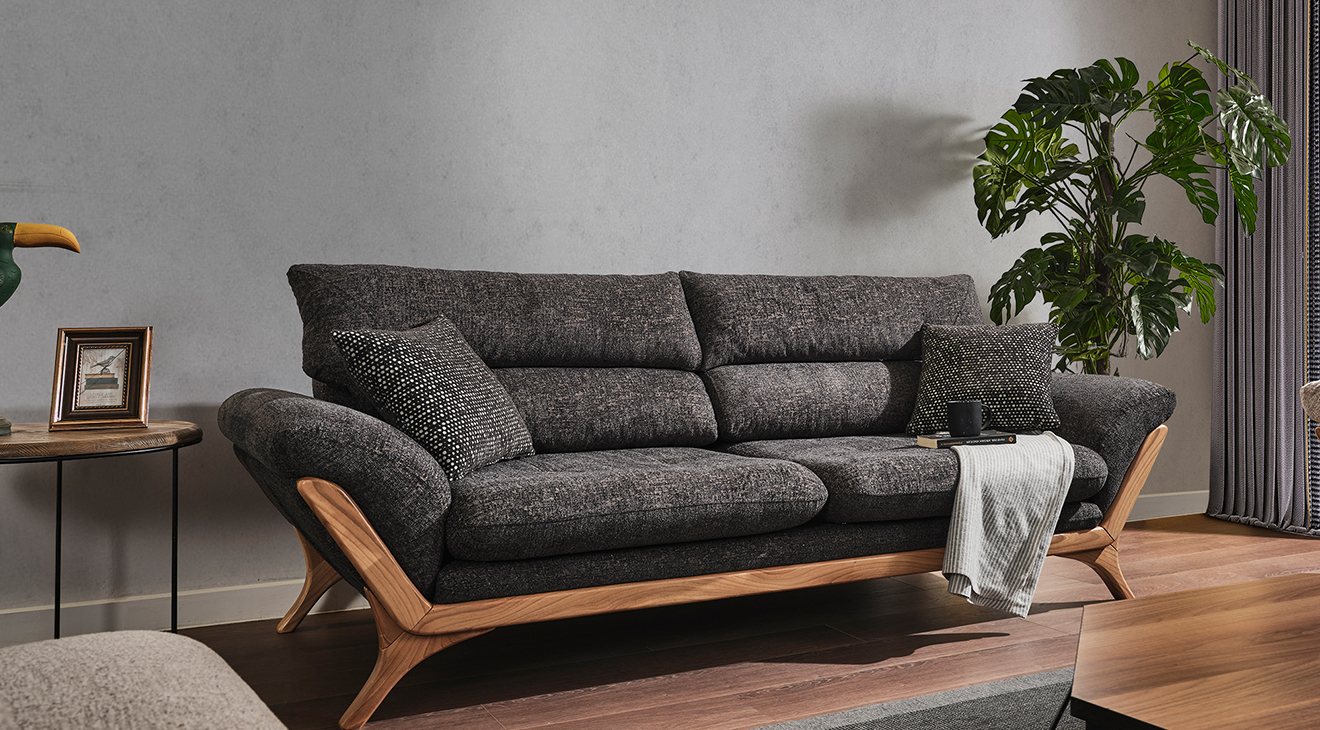 Panama Ahşap Ayaklı Yataklı Koltuk Takımı Yataklı Koltuk Takımları