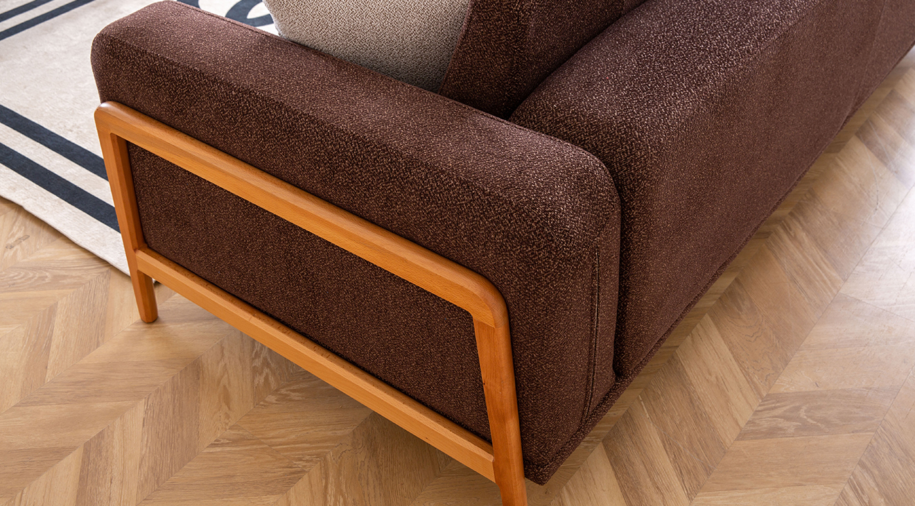 Mia Modern Ahşap Ayaklı Koltuk Takımı 2 Modern Koltuk Takımı