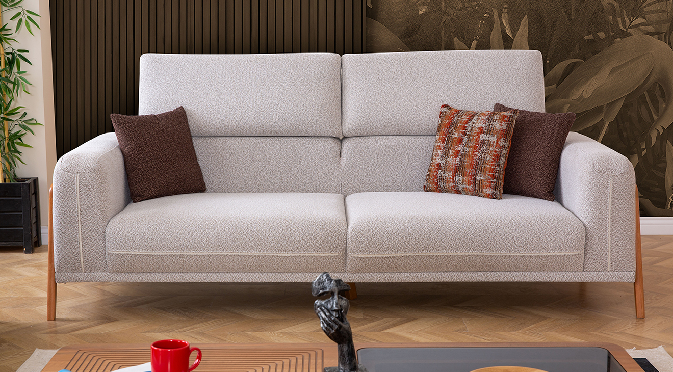 Mia Modern Ahşap Ayaklı Koltuk Takımı 2 Modern Koltuk Takımı