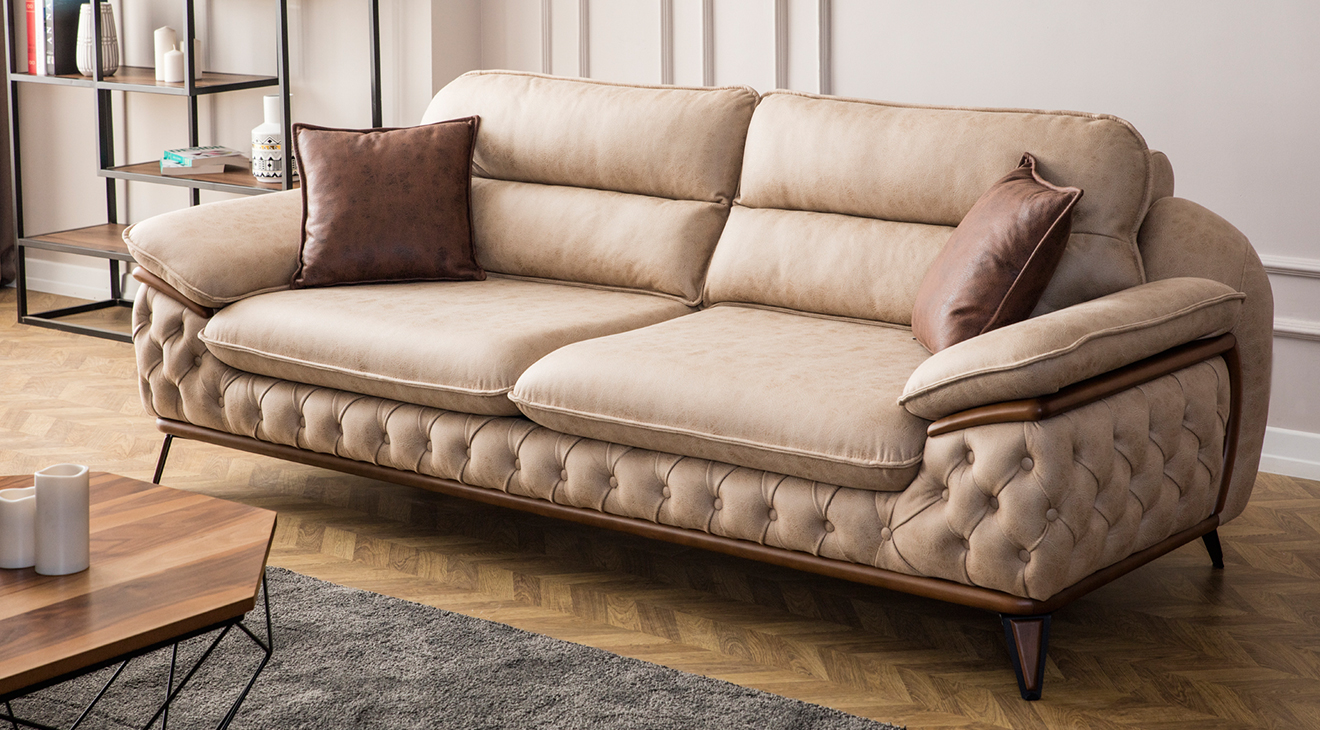 Jaguar Ahşap Ayaklı Yataklı Koltuk Takımı Yataklı Koltuk Takımları