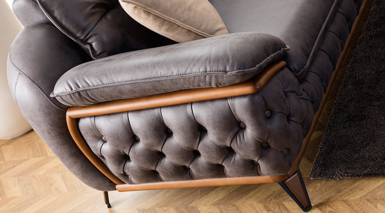 Jaguar Ahşap Ayaklı Yataklı Koltuk Takımı Yataklı Koltuk Takımları