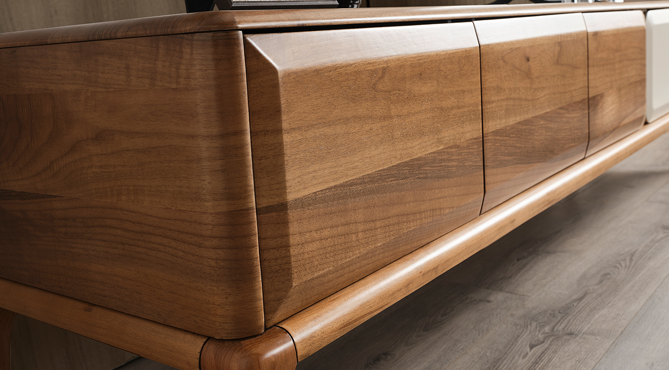 Trend Ahşap Ayaklı Modern Tv Ünitesi TV Ünitesi