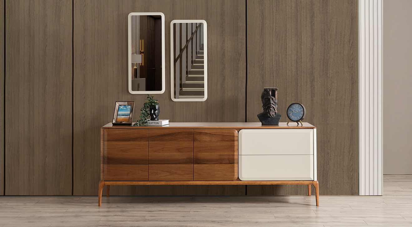 Trend Ahşap Ayaklı Modern Yemek Odası Takımı Yemek Odası