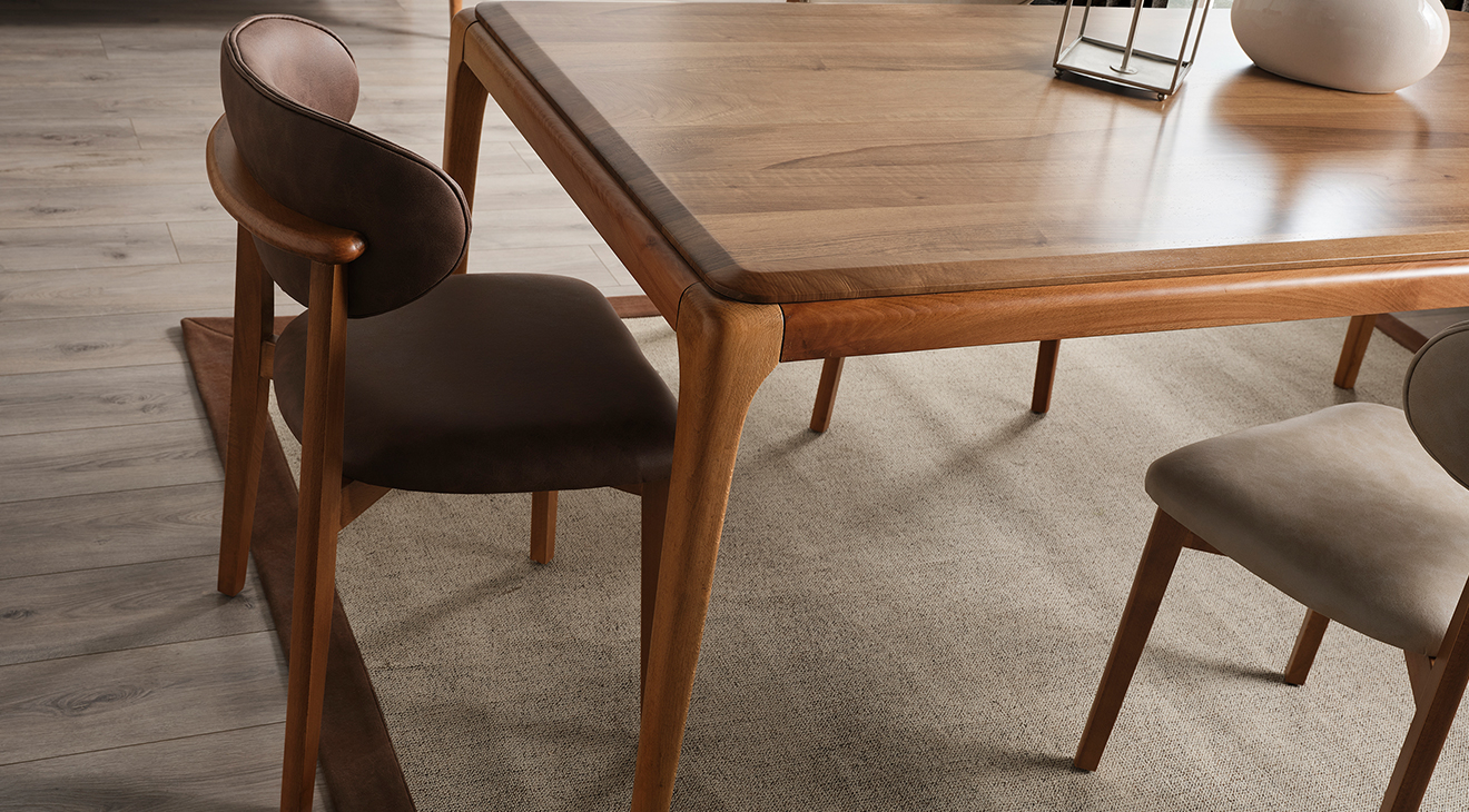 Trend Ahşap Ayaklı Modern Yemek Odası Takımı Yemek Odası