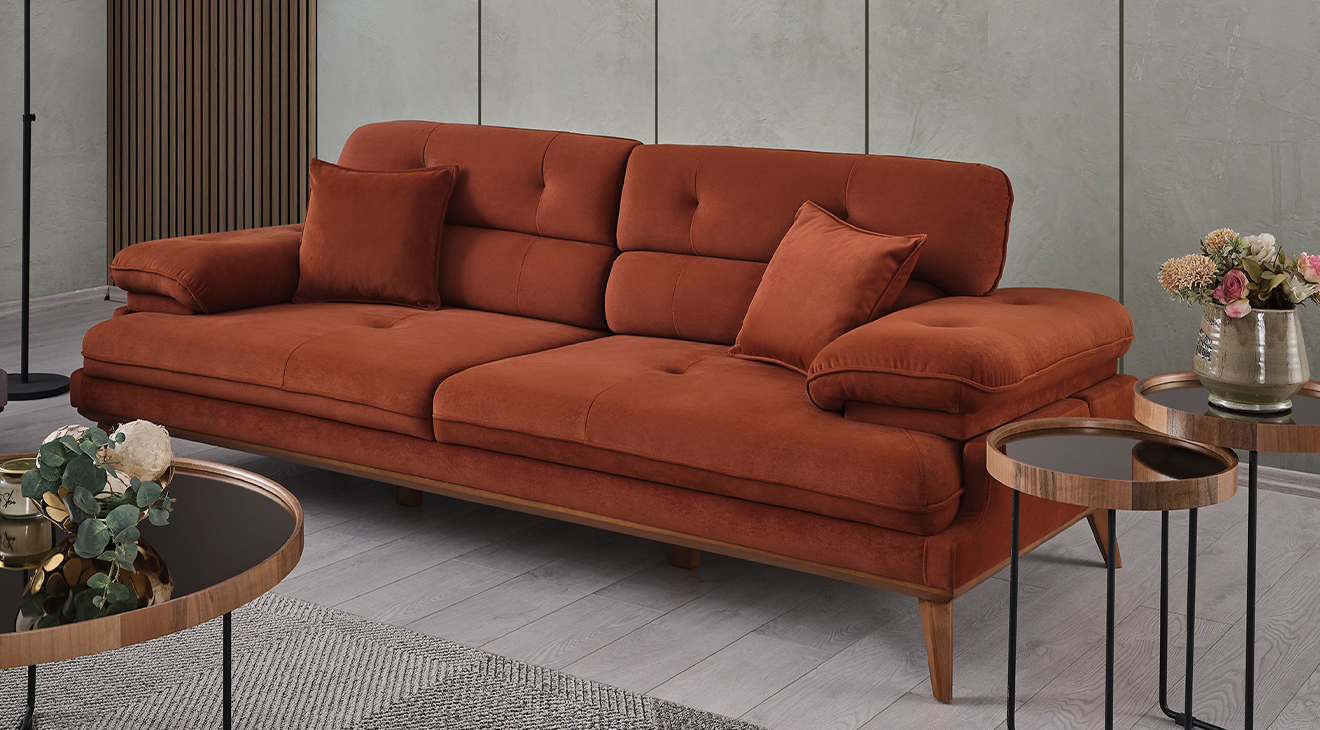 Bella Ahşap Ayaklı Yataklı Koltuk Takımı Yataklı Koltuk Takımları