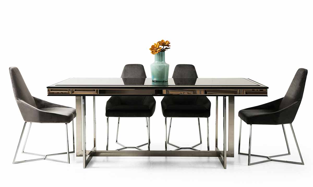 Valery Metal Ayaklı Yemek Odası Takımı Yemek Odası