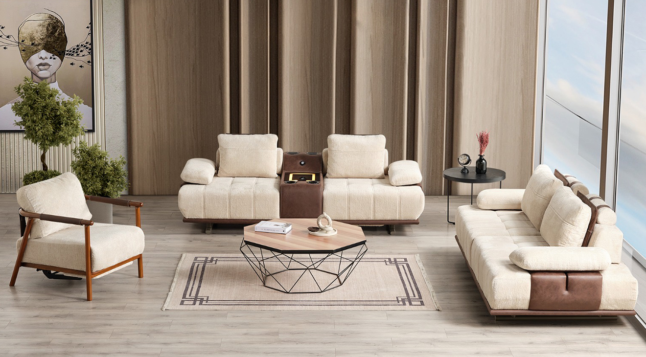 Pablo Ses Sistemli Modern Koltuk Takımı Modern Koltuk Takımı