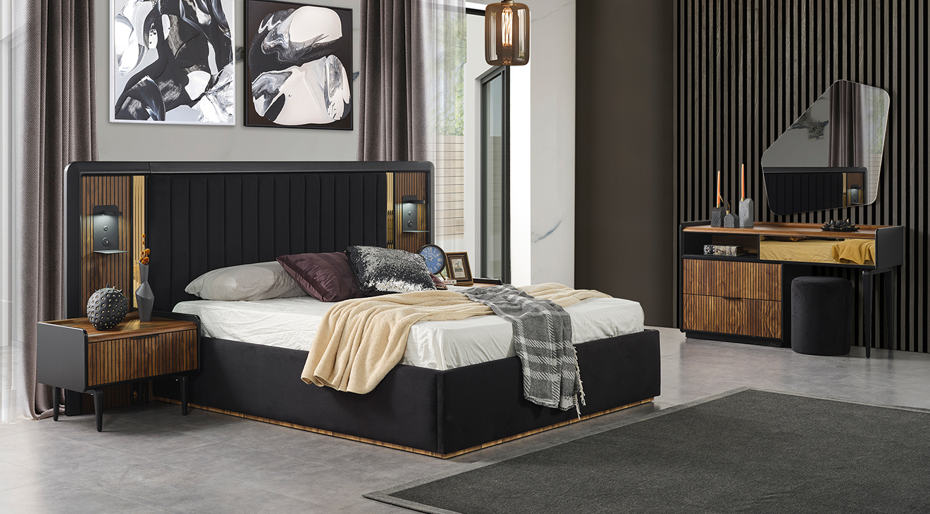 Still Ceviz Modern Yatak Odası Takımı Yatak Odası