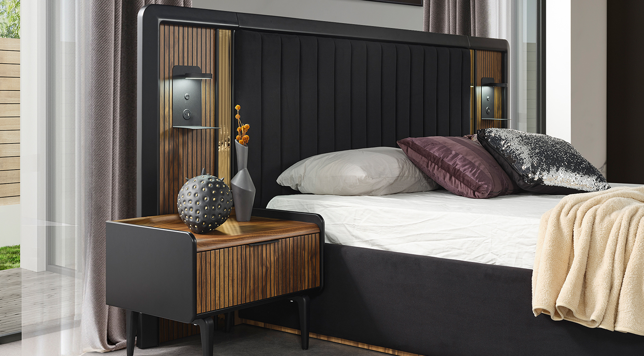 Still Ceviz Modern Yatak Odası Takımı Yatak Odası