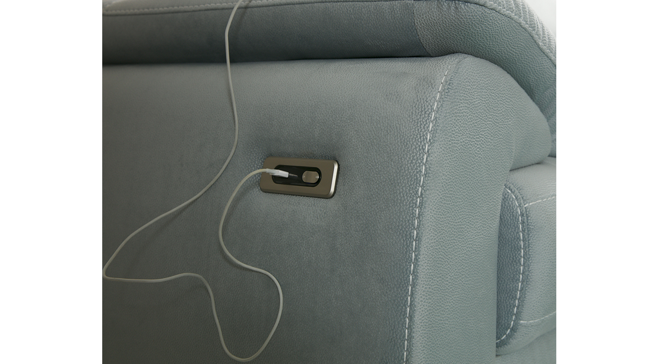 Oscar Relax Motorlu USB Girişli Köşe Koltuk Takımı Motorlu Köşe Takımları