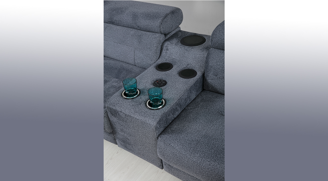 Rio Motorlu Ses Sistemli USB Girişli Köşe Koltuk Takımı Motorlu Köşe Takımları