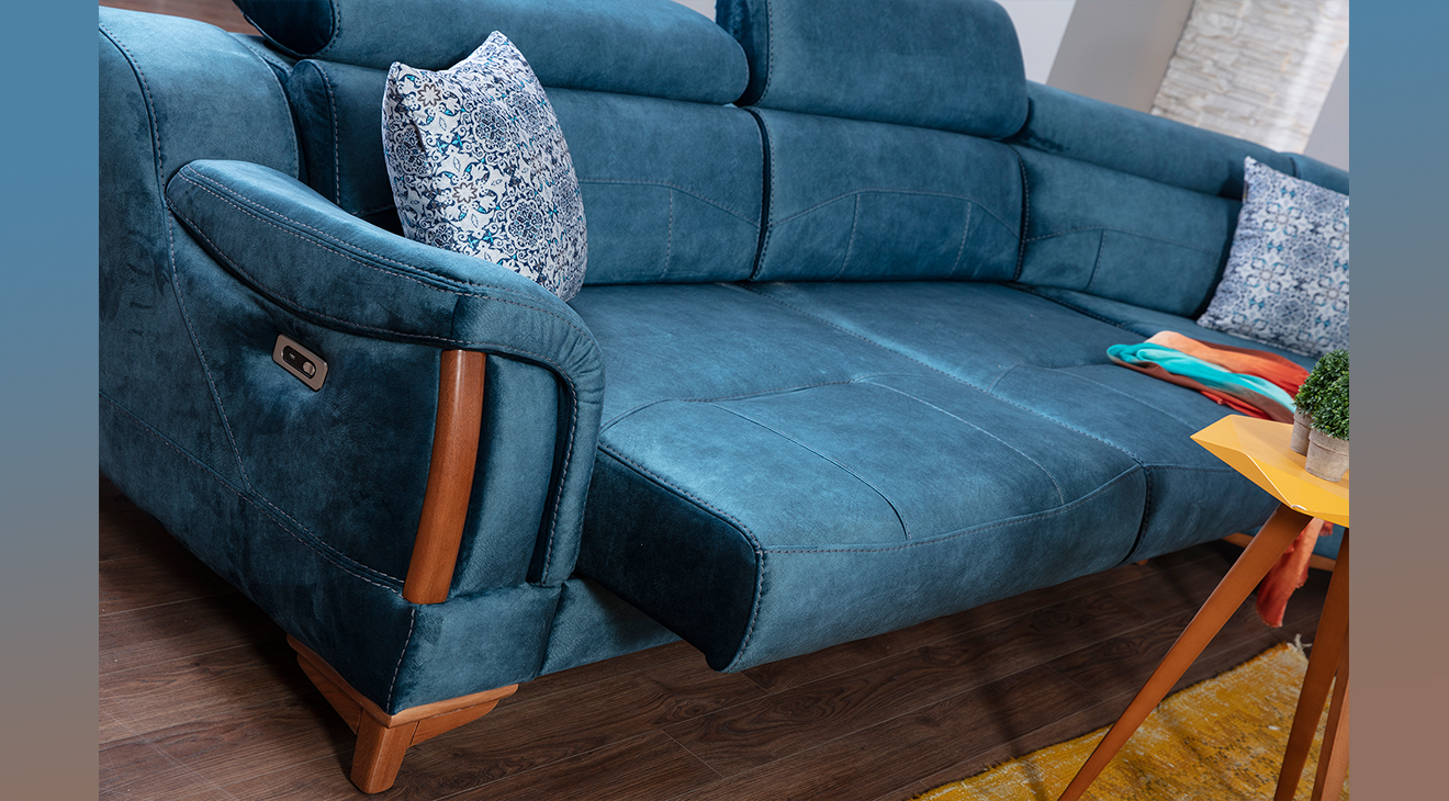 Rio Motorlu Ses Sistemli USB Girişli Köşe Koltuk Takımı 2 Motorlu Köşe Takımları