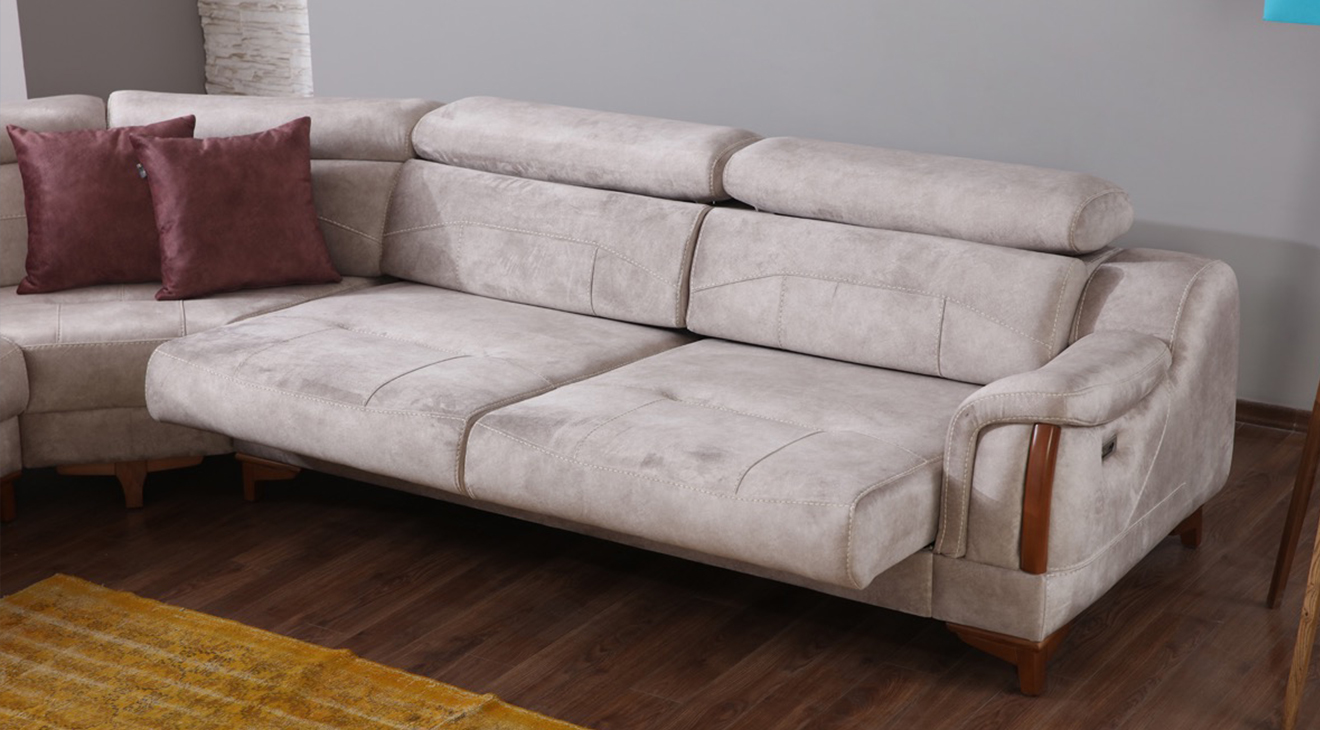 Rio Motorlu Ses Sistemli USB Girişli Köşe Koltuk Takımı 3 Motorlu Köşe Takımları