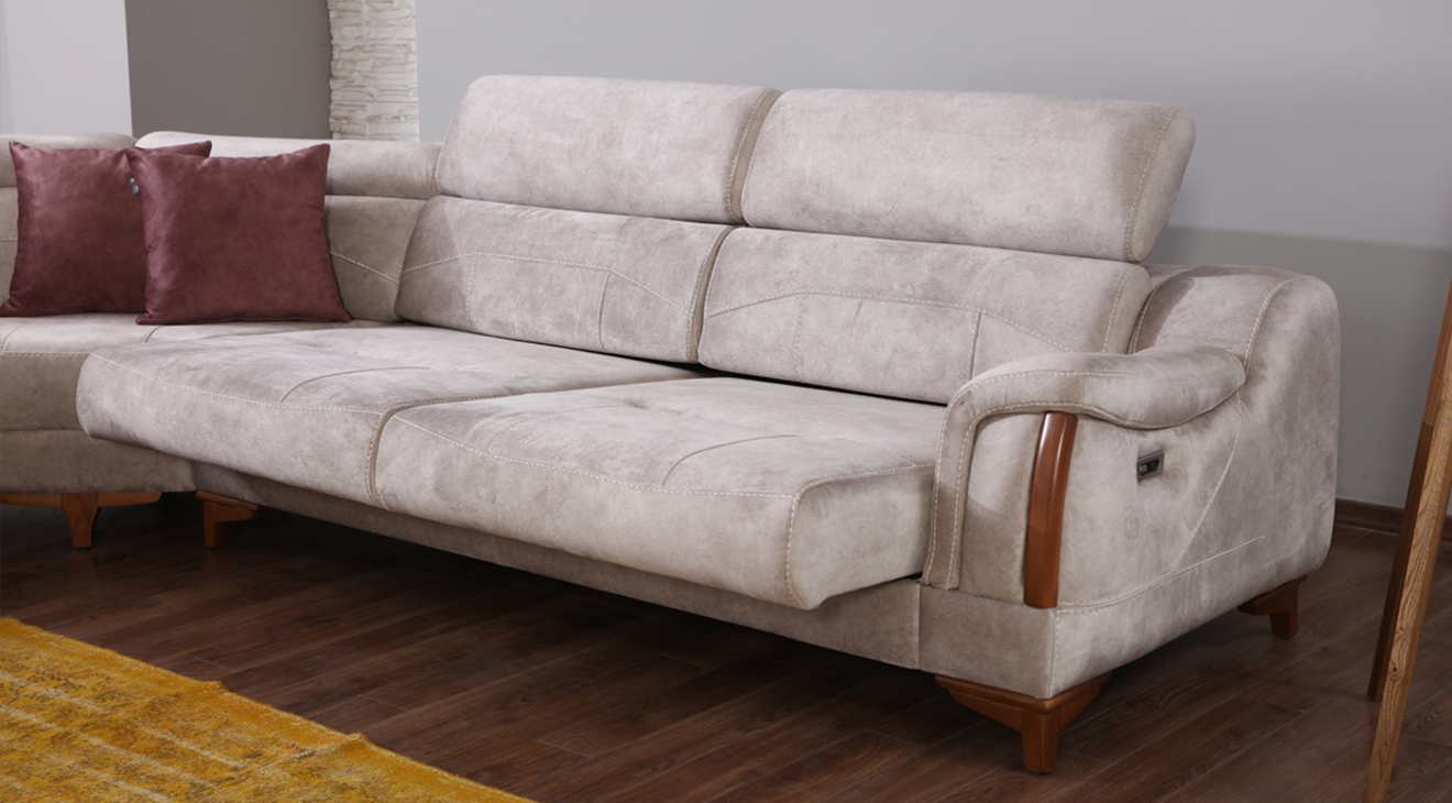 Rio Motorlu Ses Sistemli USB Girişli Köşe Koltuk Takımı 3 Motorlu Köşe Takımları