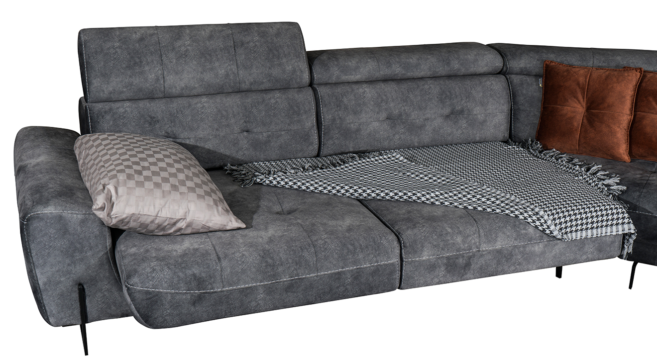 Lora Standart USB Girişli Köşe Koltuk Takımı Motorlu Köşe Takımları