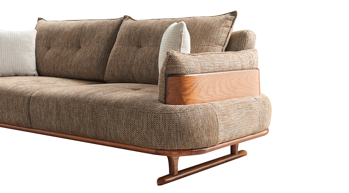 Arin Ahşap Ayaklı Yataklı Koltuk Takımı Yataklı Koltuk Takımları