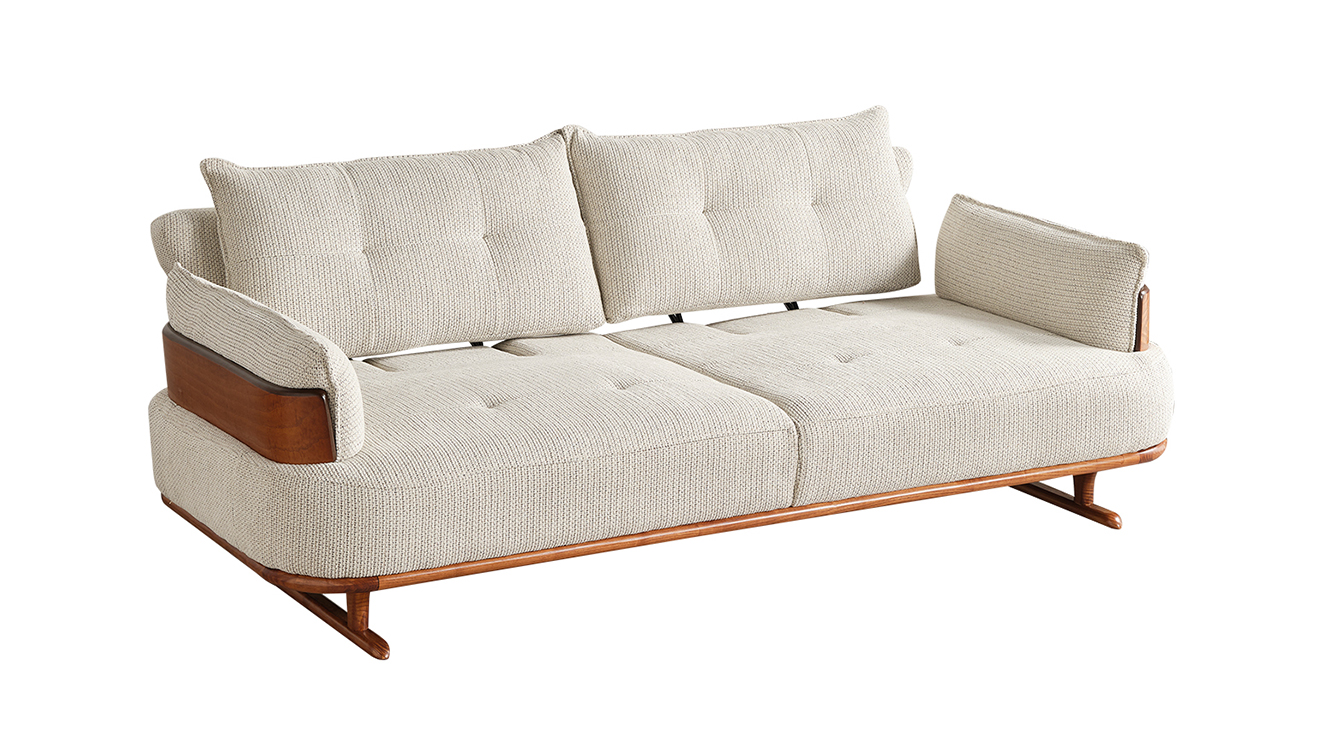 Arin Ahşap Ayaklı Yataklı Koltuk Takımı Yataklı Koltuk Takımları