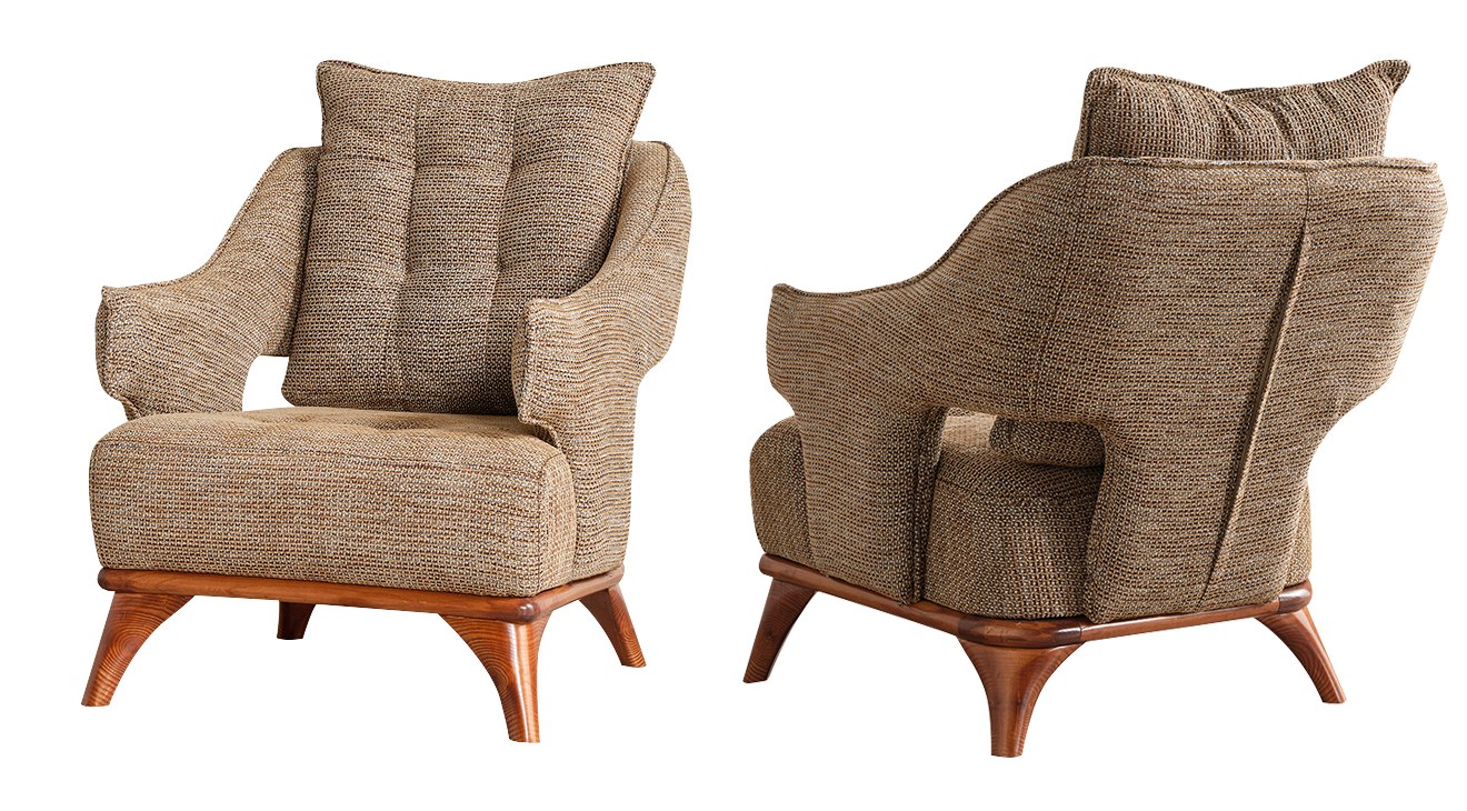 Arin Ahşap Ayaklı Yataklı Koltuk Takımı Yataklı Koltuk Takımları