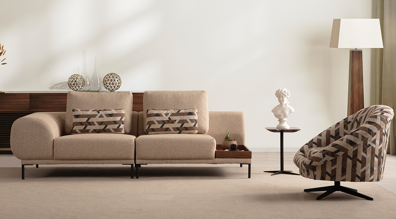 Calyx Sehpalı Modern Koltuk Takımı Modern Koltuk Takımı