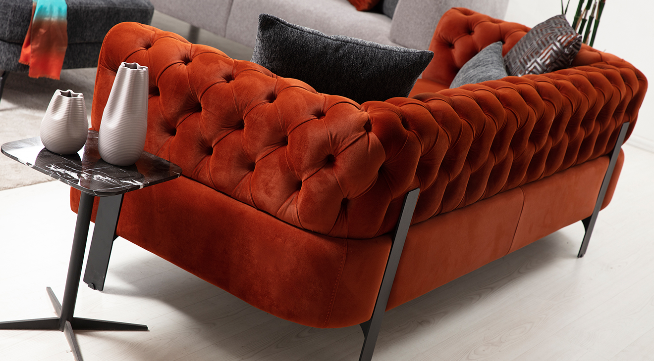 Cratos Modern Metal Ayaklı Koltuk Takımı Modern Koltuk Takımı