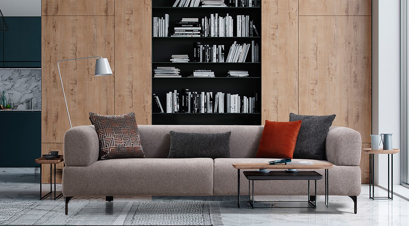 Cratos Modern Metal Ayaklı Koltuk Takımı Modern Koltuk Takımı