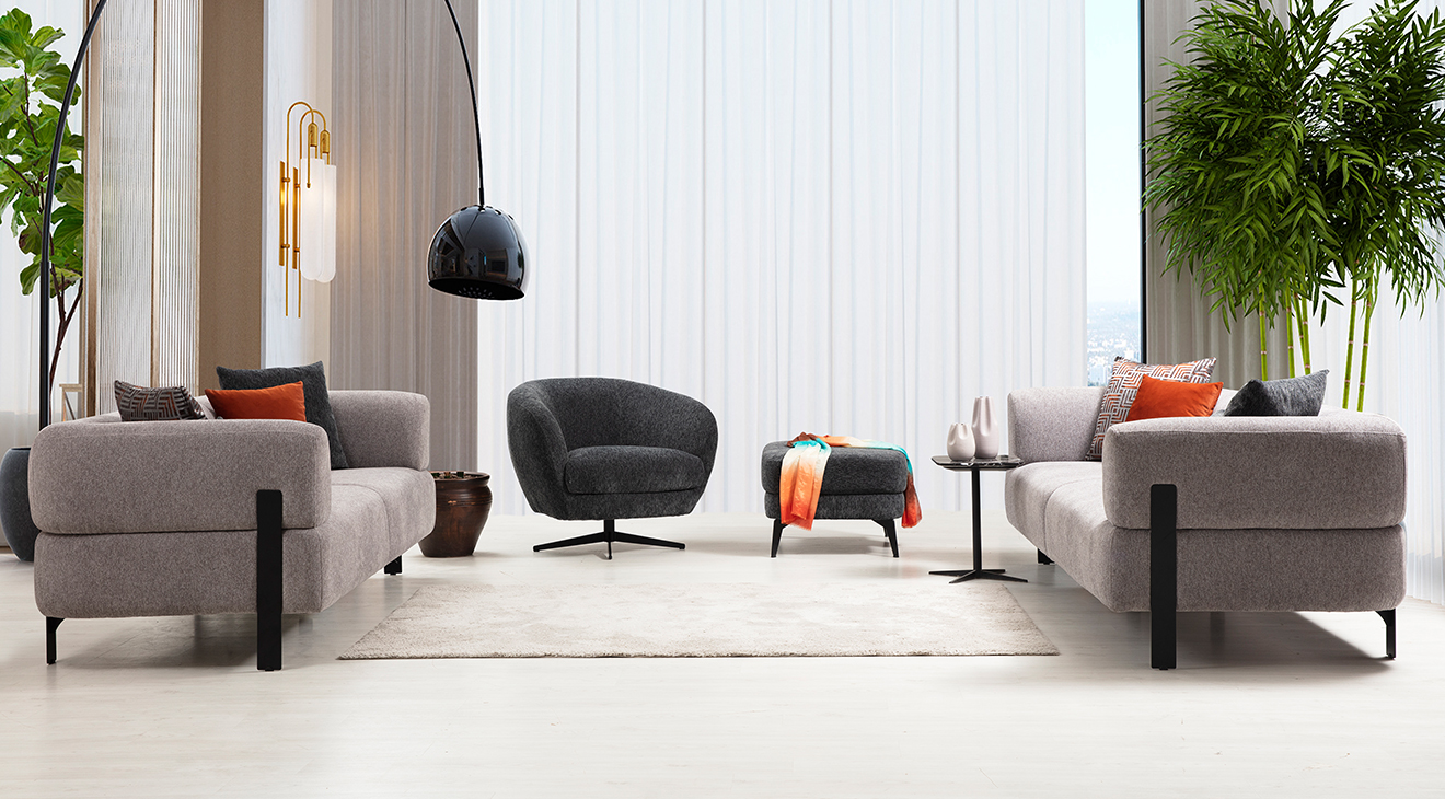 Cratos Metal Ayaklı Koltuk Takımı Koltuk Takımı