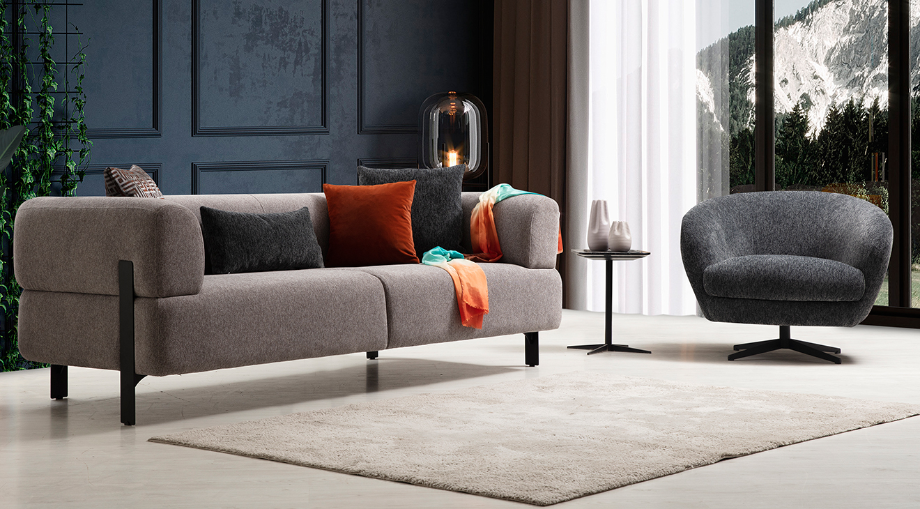 Cratos Metal Ayaklı Koltuk Takımı Koltuk Takımı