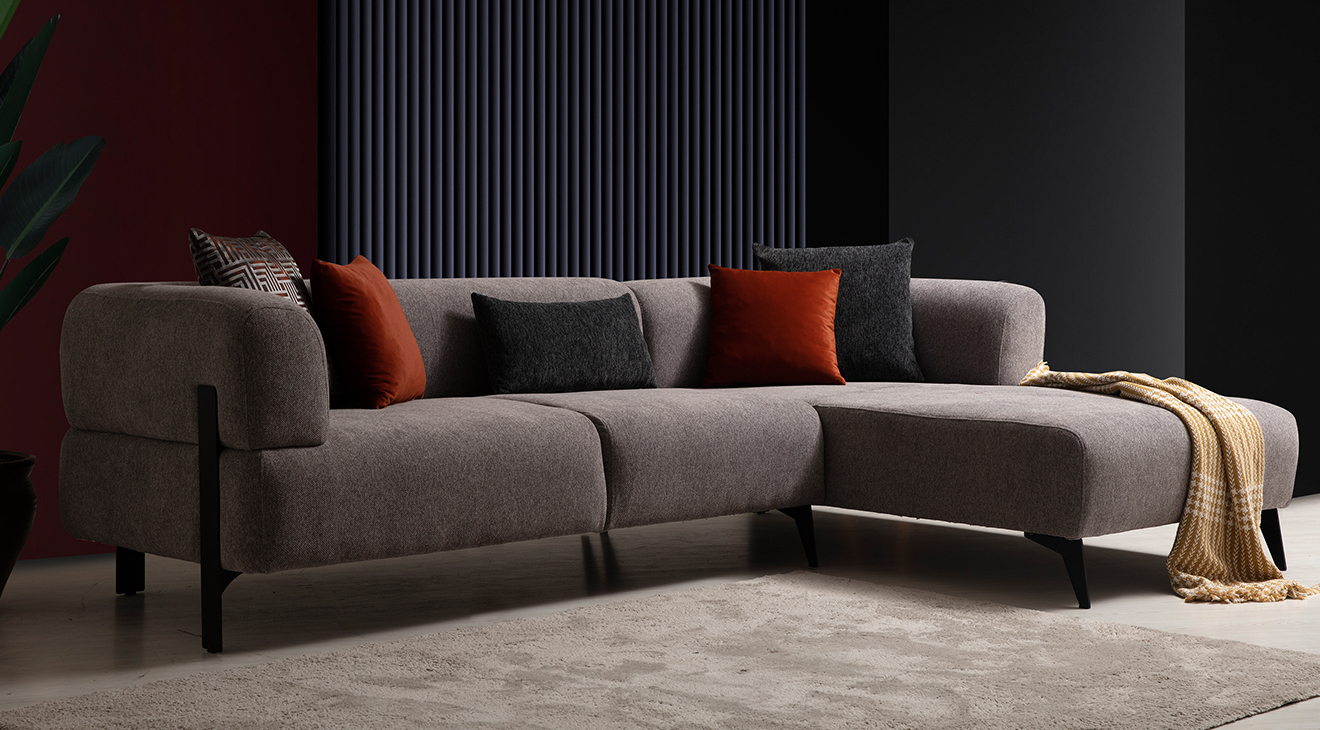 Cratos Kanepeli Köşe Koltuk Takımı Köşe Koltuk