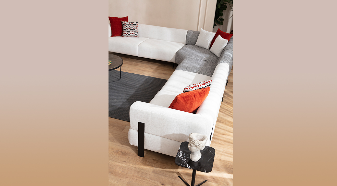 Cratos Modüler Orta Köşe Koltuk Takımı Köşe Koltuk