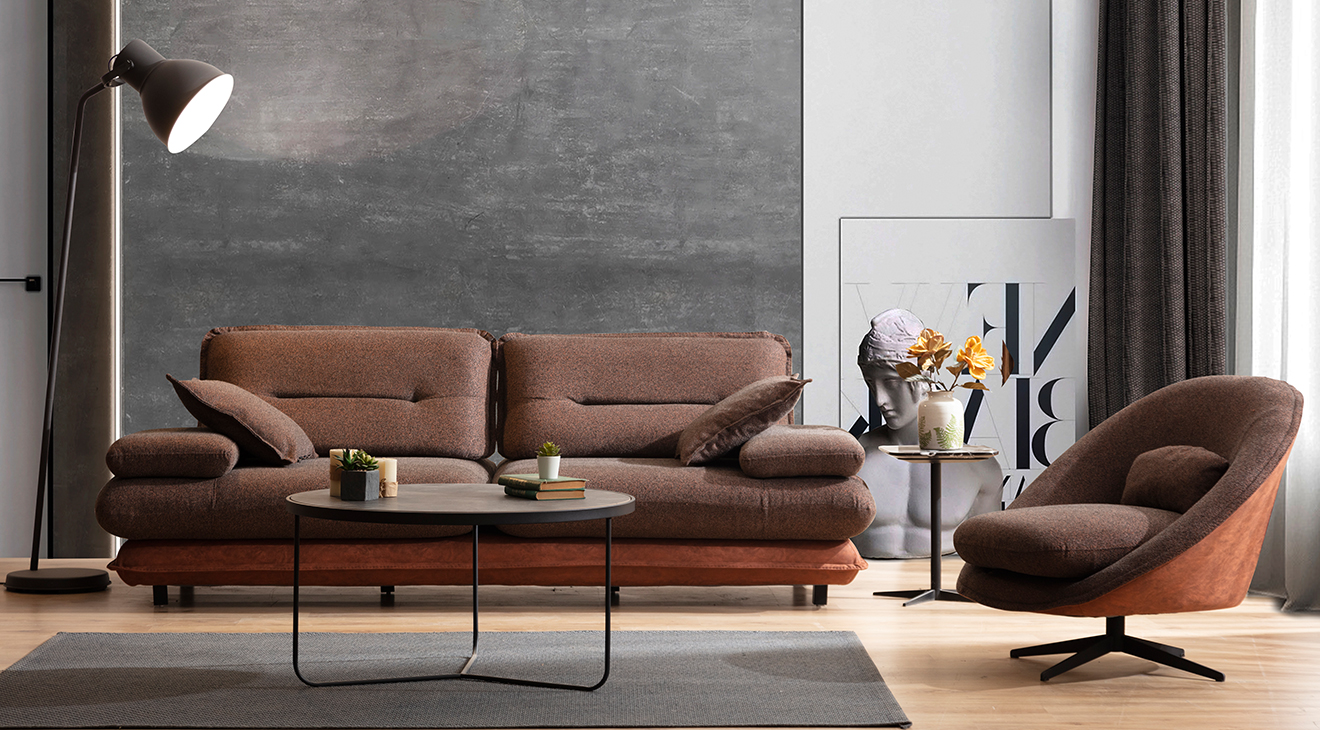 Gradyan Model Yataklı Modern Koltuk Takımı Modern Koltuk Takımı